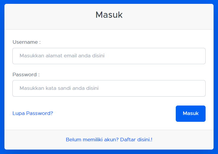Login Member Area