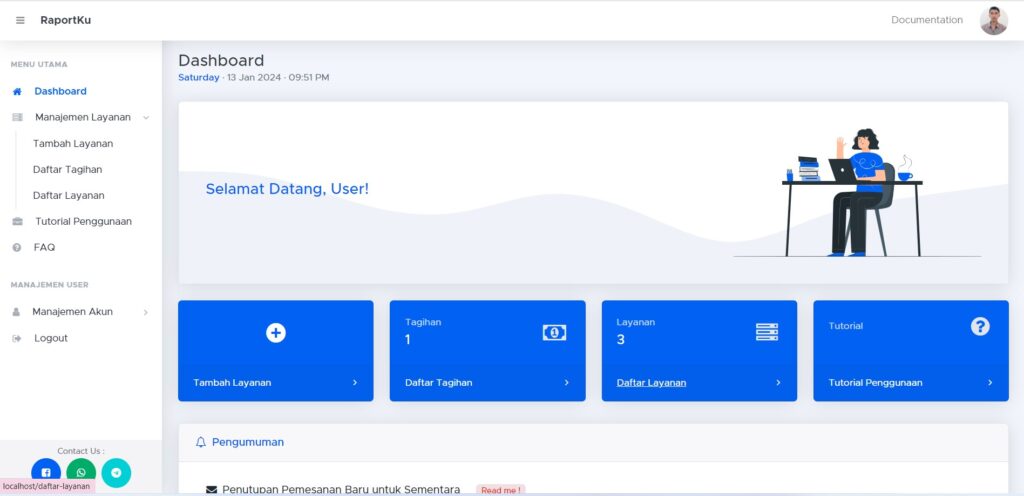 Dashboard Raportku.com