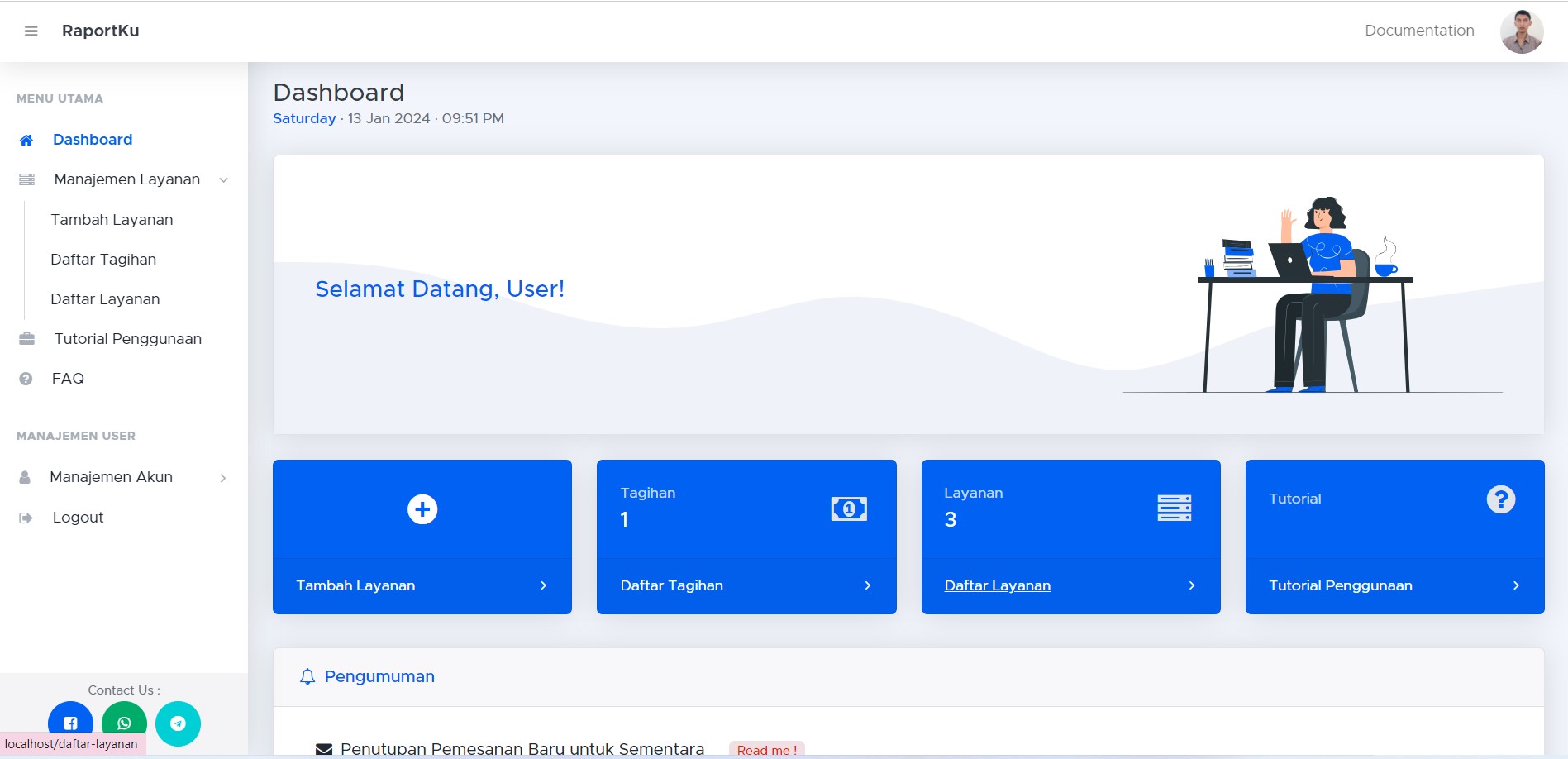 Dashboard Raportku.com