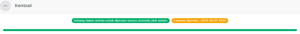 Layanan diproses