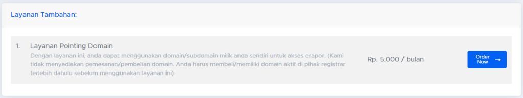 Layanan Tambahan di Raportku